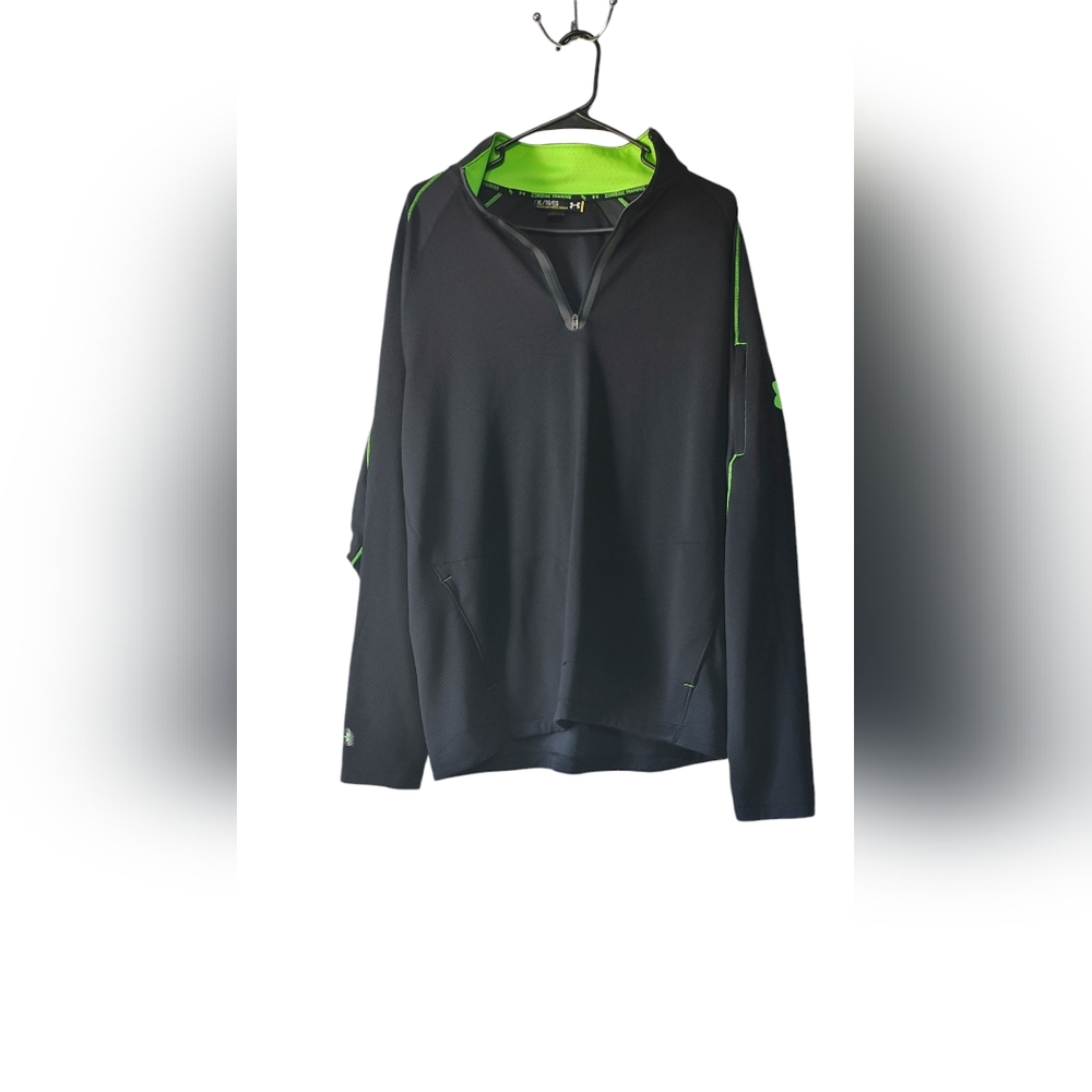 Under Armour Jacket Mens Combine Training Full Zip Mockneck Waffle Size XL *EUC*